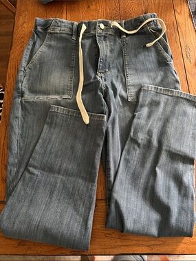 Judy Blue Casual Drawstring Jeans - Light Blue